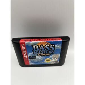 BASS Masters Classic (Sega Genesis, 1995) Authentic Cartridge Only - Tested!